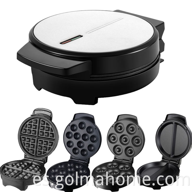 Comercial No Stick Dinfleable Waffle Maker Iron Huevo Bubble Waffle Helado Helado Panini Sandwich Waffle Maker Electric